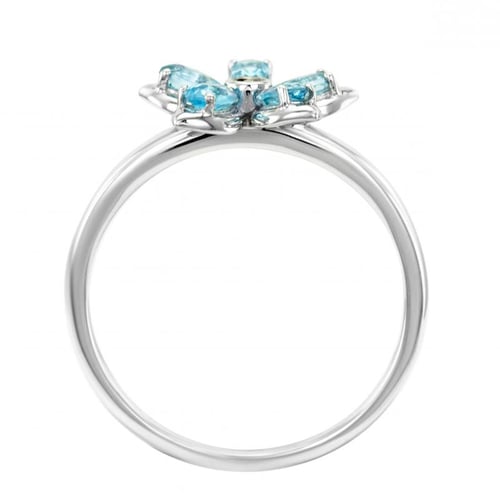 Verlobungsring mit Topasen und Diamanten Zusia