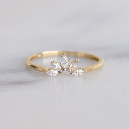 Eleganter Ring mit Lab Grown Diamanten in Marquise-Form Maurice