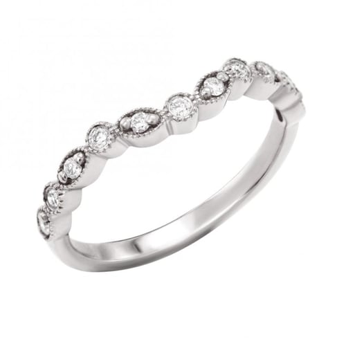 Goldener Memoire Ring mit Diamanten Lorava