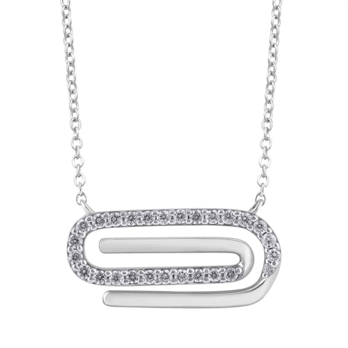 Halskette aus Gold mit Diamanten Aly