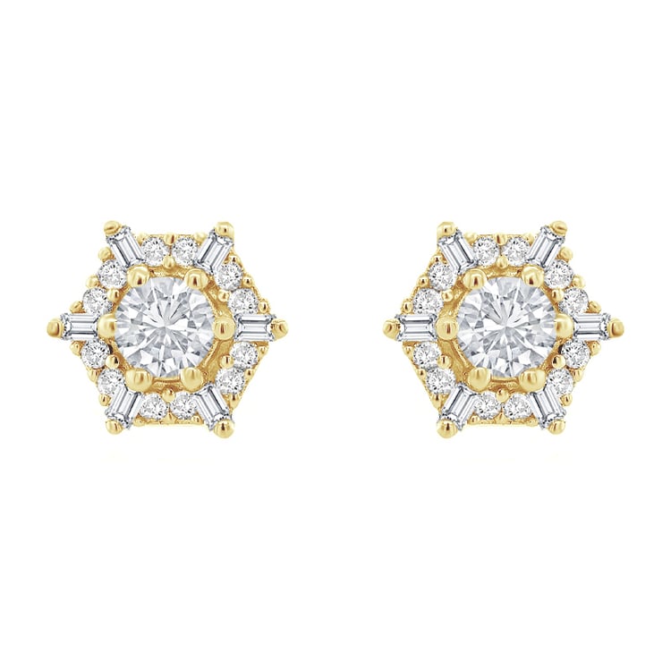 Goldenes Schmuckset mit Lab Grown Diamanten Kirstin 94912