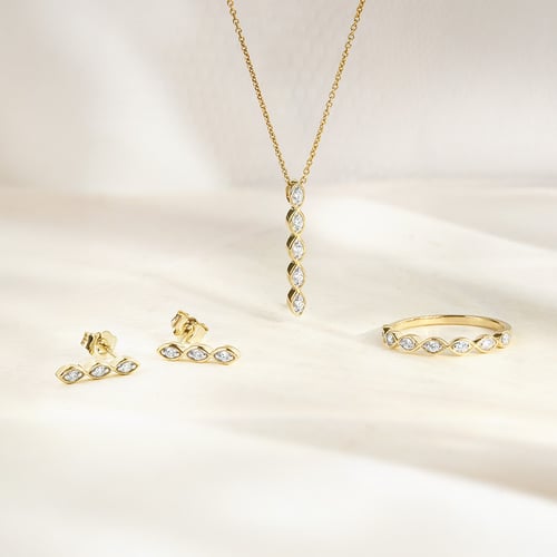 Ohrringe mit Diamanten Monna