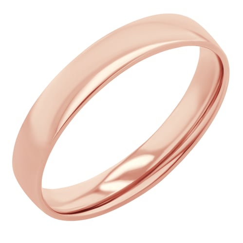 Goldene Eheringe mit einem Herzen und einem Diamanten Maline