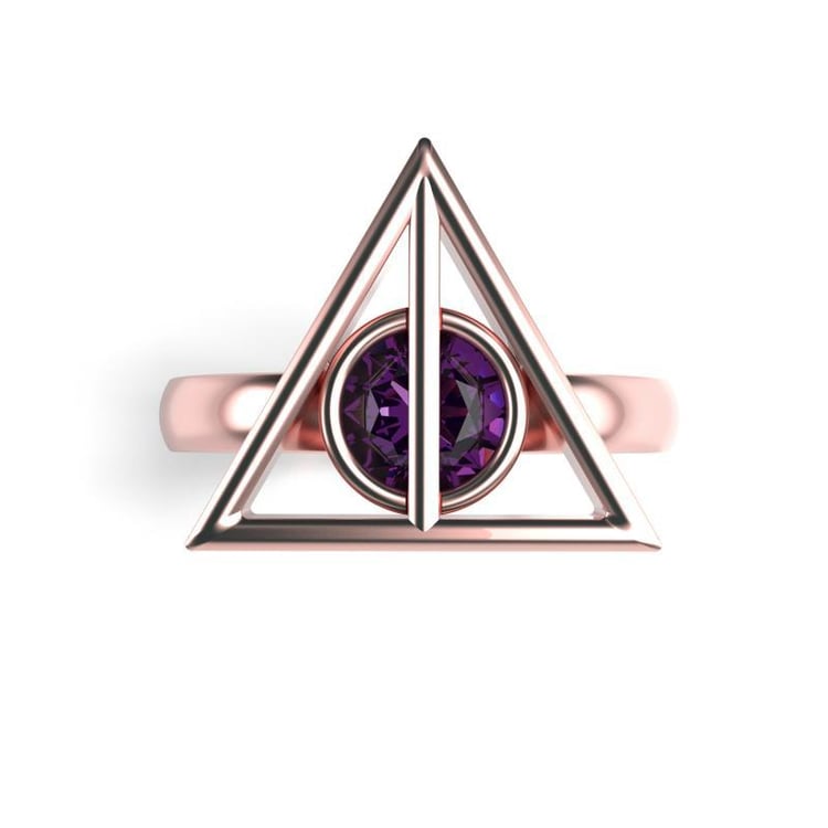 Ring in Rosegold mit Amethyst 15912