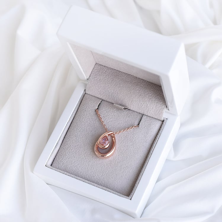 Vergoldeter Anhänger mit Simulierter Morganit-Tropfen Velvet 89866