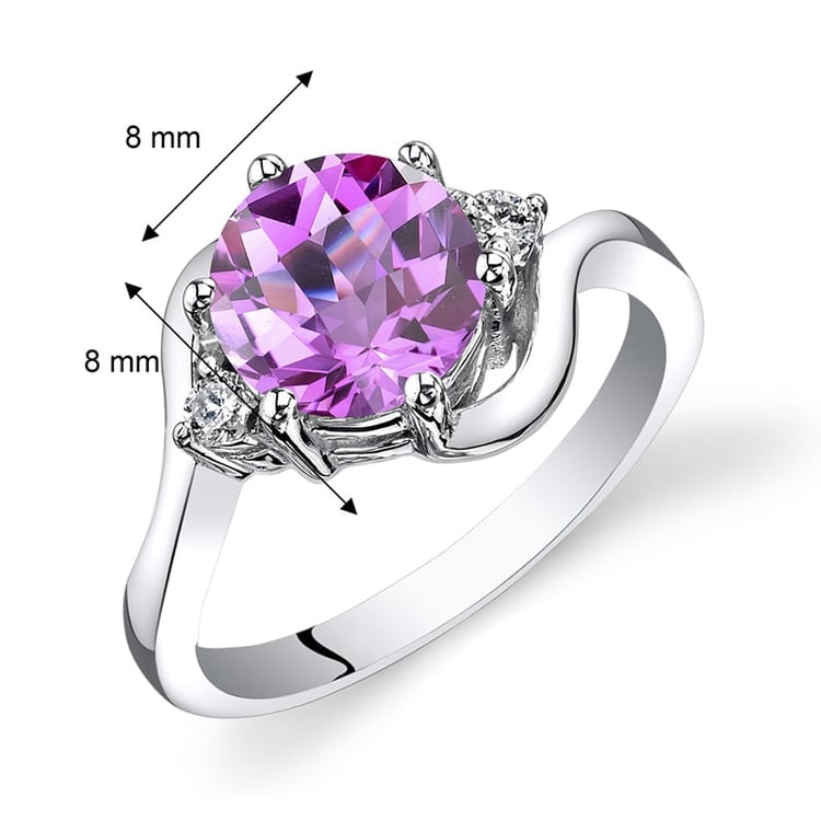 Ring mit rosa Saphir 35077