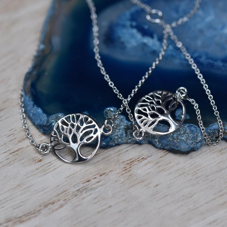 Silbernes Armband mit Baum des Lebens 25104