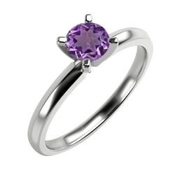 Verlobungsring mit violetten Amethyst Lopa