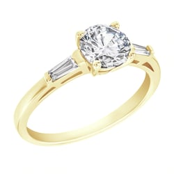 Verlobungsring mit rundem Diamanten Tamsin