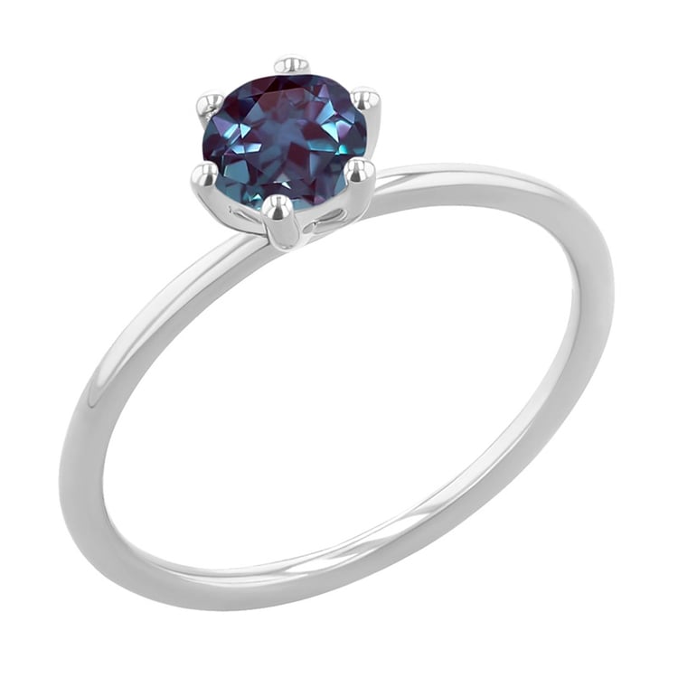 Verlobungsring mit Lab Grown Alexandrit Birdie