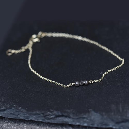 Goldarmband mit salt'n'pepper Diamanten Ulla
