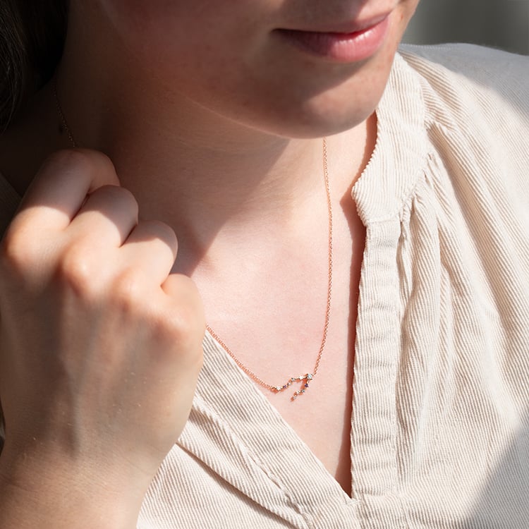 Halskette mit Tierkreiszeichen Pisces 140989