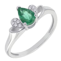 Goldring mit Smaragd und Diamanten Kyson