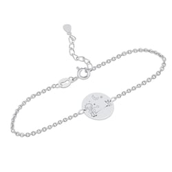 Silbernes Armband Der Kleine Prinz mit Fuchs und Gravur