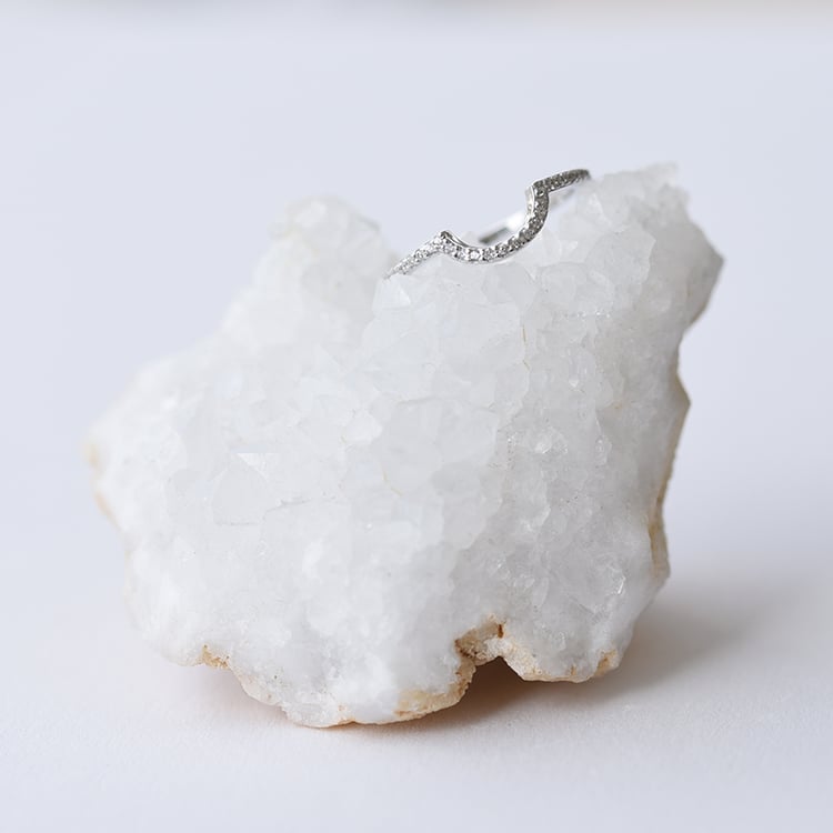 Verlobungsset mit Halo Ring und Diamanten Lieta 61008