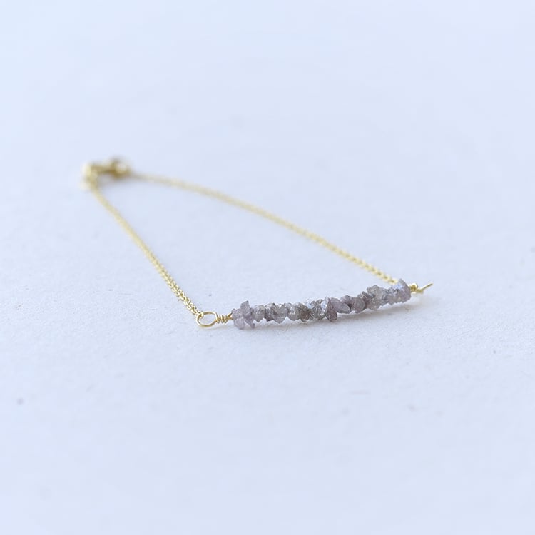 Armband aus Gold mit rosa ungeschliffenen Diamanten Benaty 69515