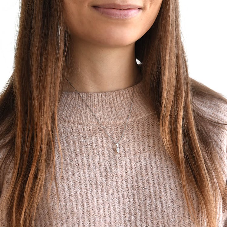 Goldkette mit 0.22ct GIA zertifiziertem Marquise Diamant Maja 78311