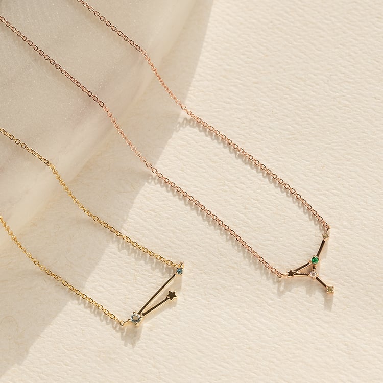 Halskette mit Tierkreiszeichen Aquarius 138494