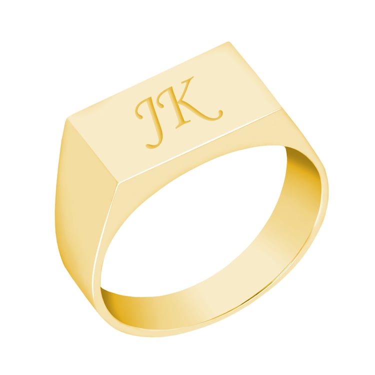 Herrenring aus Silber mit personalisierter Gravur Troilos 140256