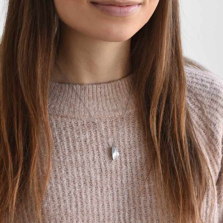 Goldener Anhänger mit drei Diamanten Kevin 78390