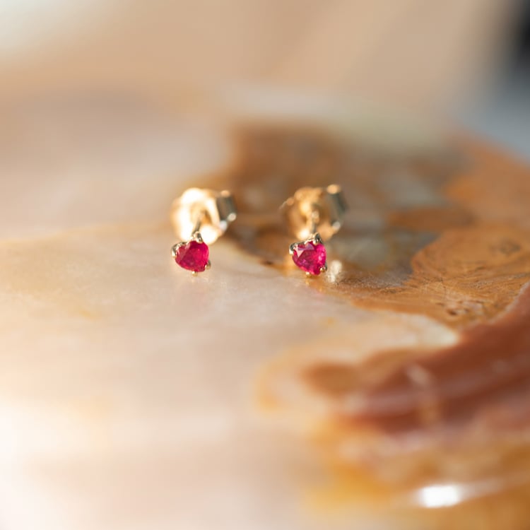 Schmuckset mit Rubinherzen Millicent 101726