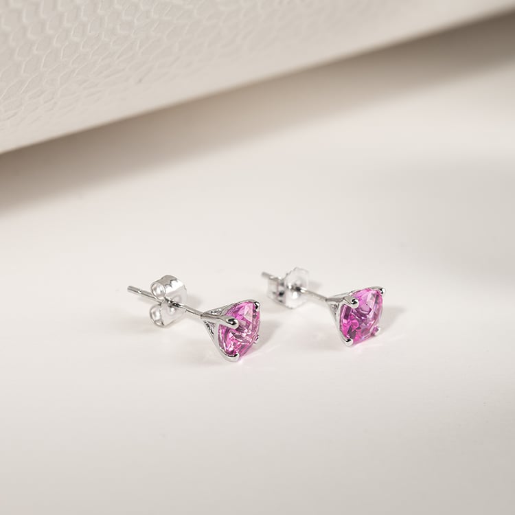 Ohrstecker aus 585 Gold mit rosa Saphiren Hulda 134895