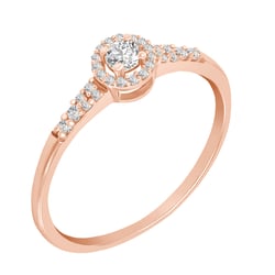 Haloring mit Diamanten Mourise