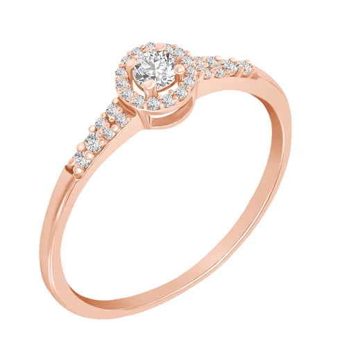 Haloring mit Diamanten Mourise