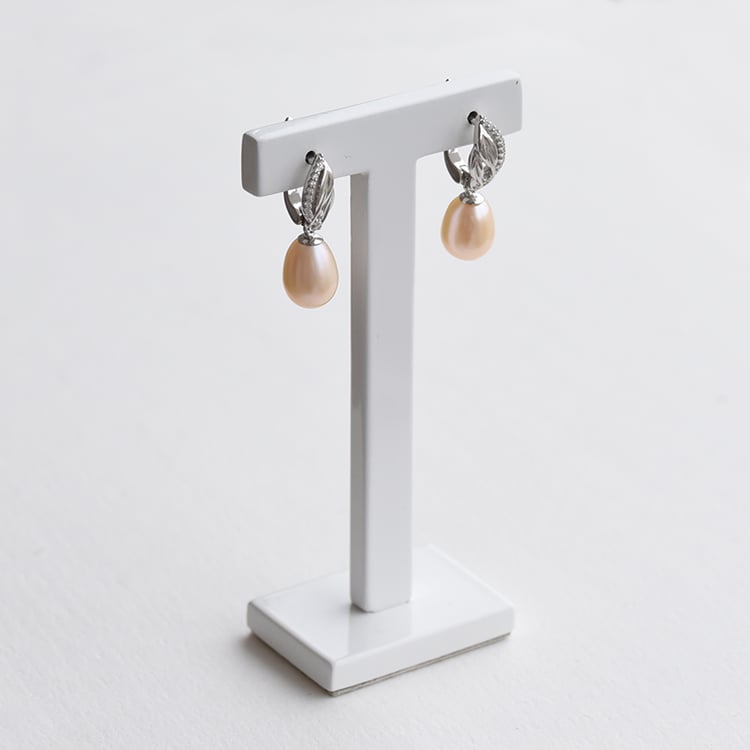 Elegante Ohrringe mit rosa Perlen Jemini 74207