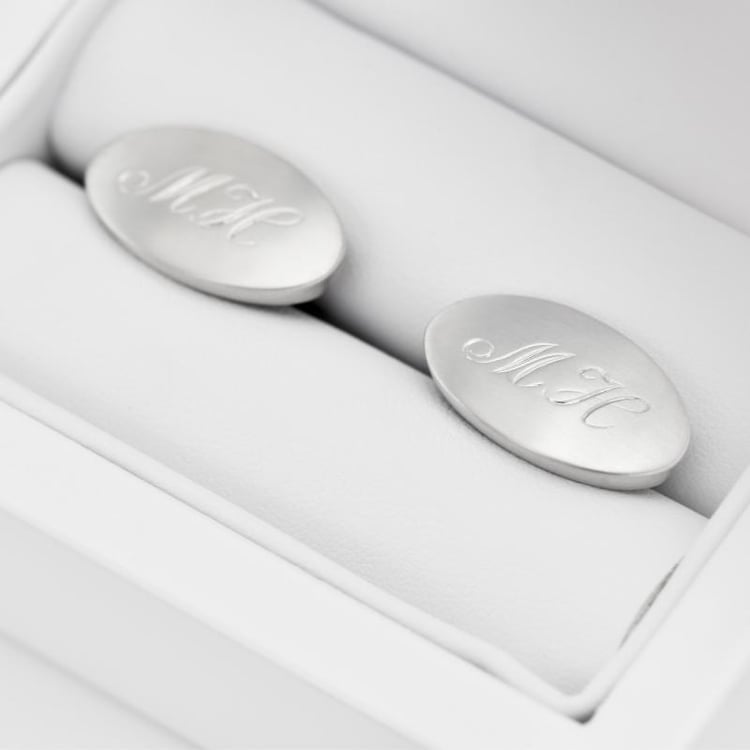 Knöpfe Manschetten Initialen in Eppi-Geschenkbox 18923