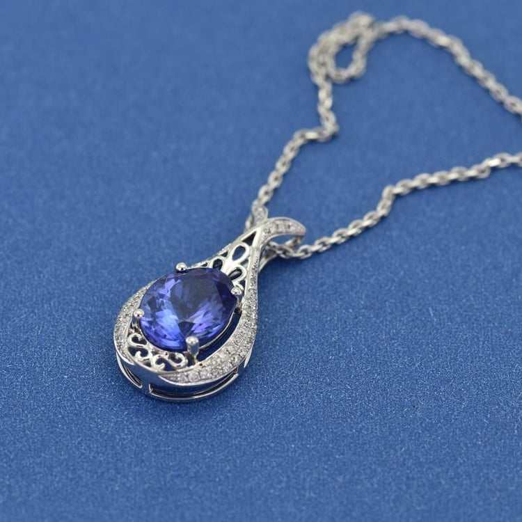 Anhänger mit Tansanit und Diamanten Fredie 9881