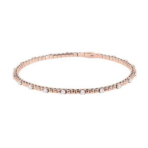 Goldenes Flexi Armband mit Diamanten Curtis
