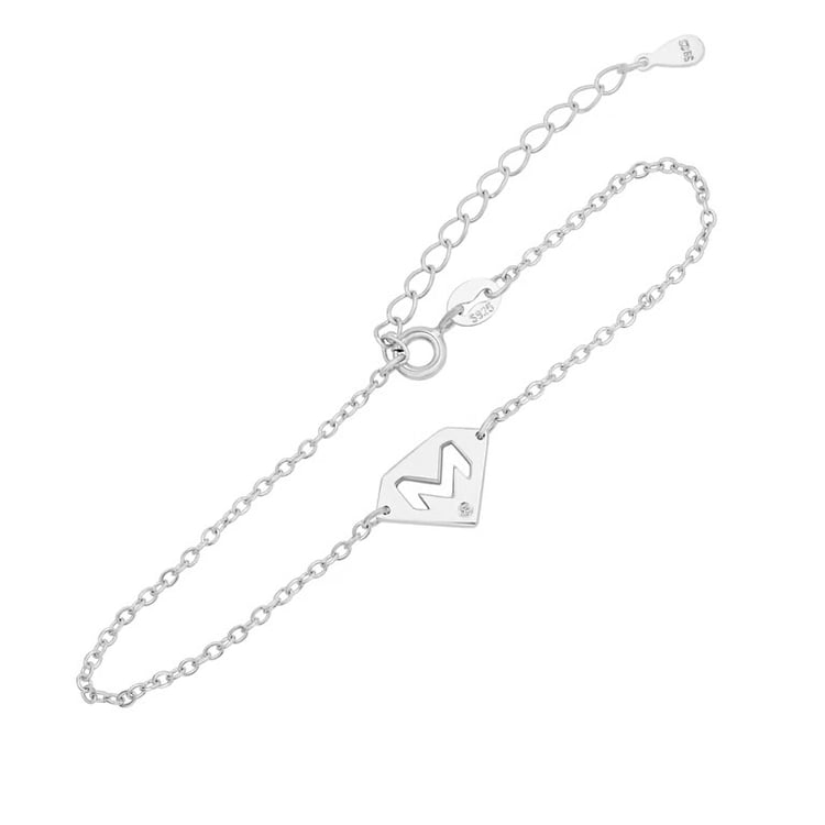 Personalisiertes Armband mit Diamant aus Gold mit Herz Robin 168623