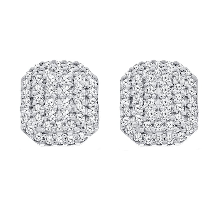 Luxuriöse Ohrringe voller Lab Grown Diamanten Aldith