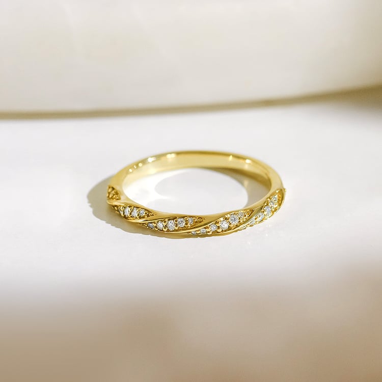 Geflochtener Eternity-Ring mit Diamanten Frances 154422