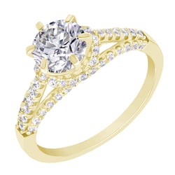 Verlobungsring mit Diamanten Heshmy