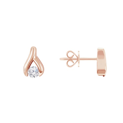Dezente Ohrstecker mit Lab Grown Diamanten Fox