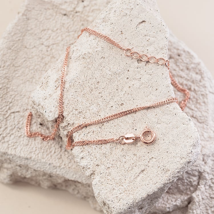 Silberne Singapurkette 42 cm 124449