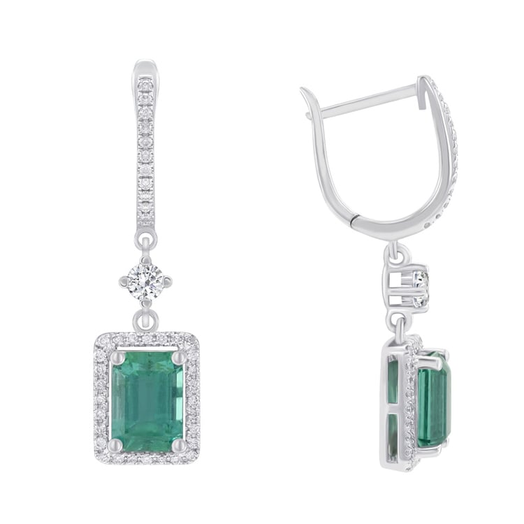 Smaragdohrringe mit Diamanten Amata 42668