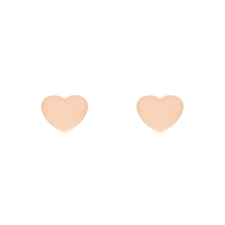 Minimalistische Goldohrringe in Herzform Kanya