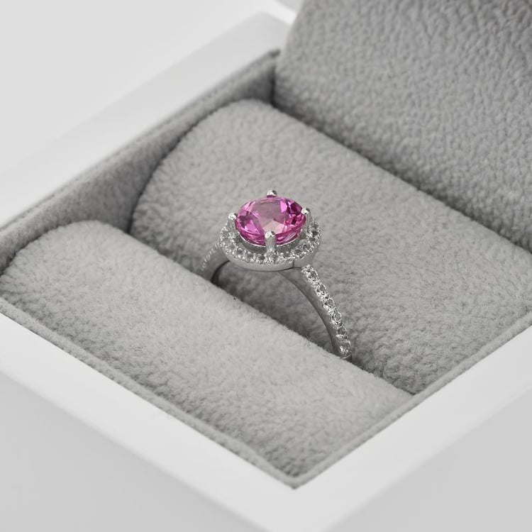 Saphir Goldring in Eppi-Geschenkbox 39586