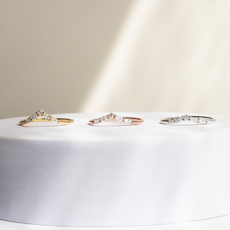 Ring in V-Form mit Lab Grown Diamanten Craig 141745