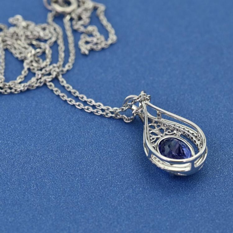 Anhänger mit Tansanit und Diamanten Fredie 9882