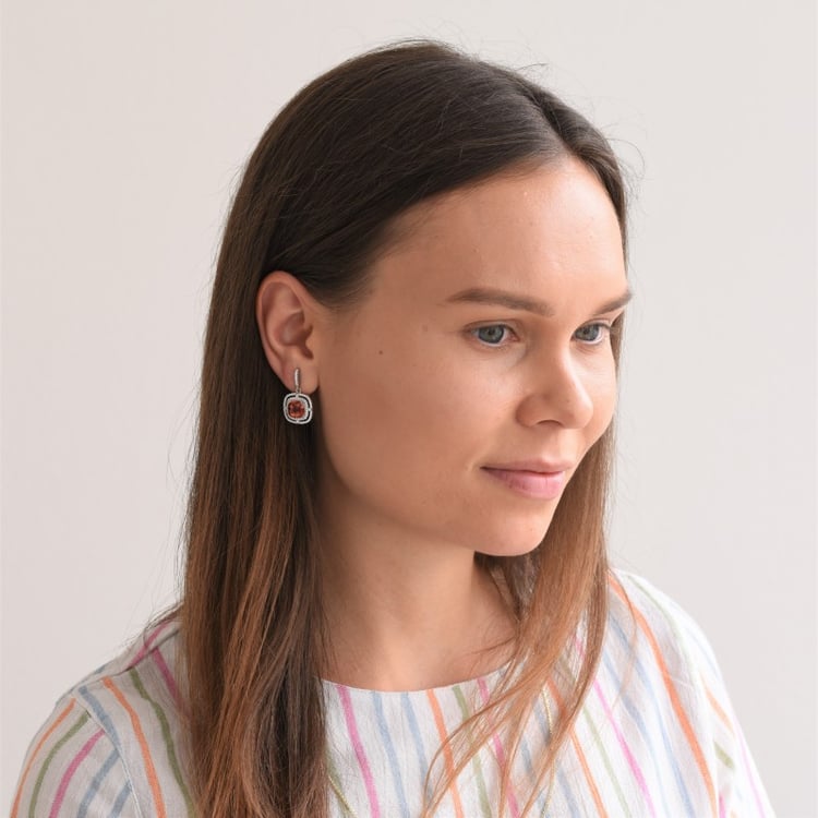 Silberne Ohrringe 65798