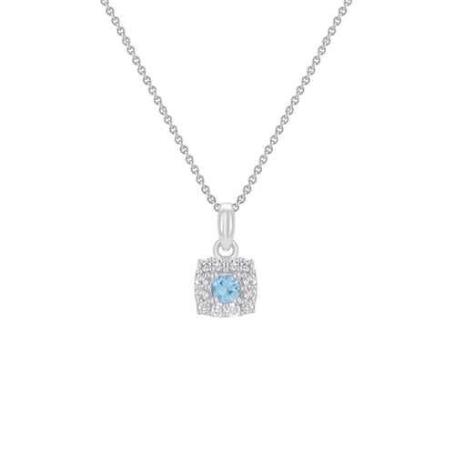 Schmuckset mit Aquamarinen und Diamanten Brisa