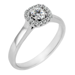 Dezenter Verlobungsring aus Gold mit Diamanten Reley