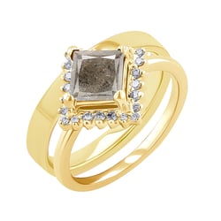 Ringset mit Salt and Pepper Diamant Guerra