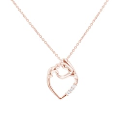 Anhänger Mutter und Kind mit Diamanten Eisa
