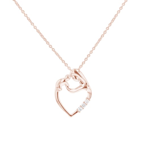 Anhänger Mutter und Kind mit Diamanten Eisa