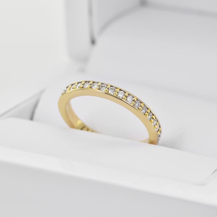 Eternity-ring mit 1.25 mm großen Moissaniten Mewya 105282